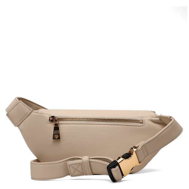 Женская поясная сумка LOVE MOSCHINO BOLD LOVE, Артикул JC4195PP SS24, светло-бежевый | 3815544. Ракурс 3