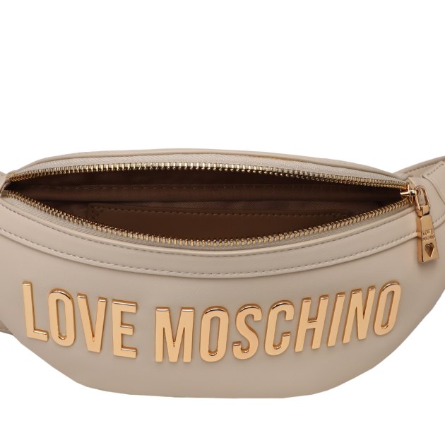 Женская поясная сумка LOVE MOSCHINO BOLD LOVE, Артикул JC4195PP SS24, светло-бежевый | 3815544. Ракурс 5