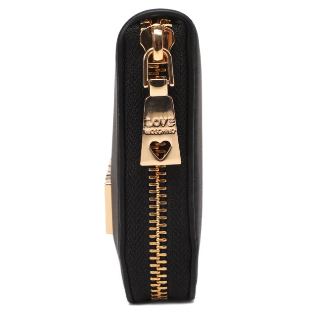 Женский кошелёк LOVE MOSCHINO SLG BOLD LOVE, Артикул JC5611PP SS24, черный | 3815575. Ракурс 3