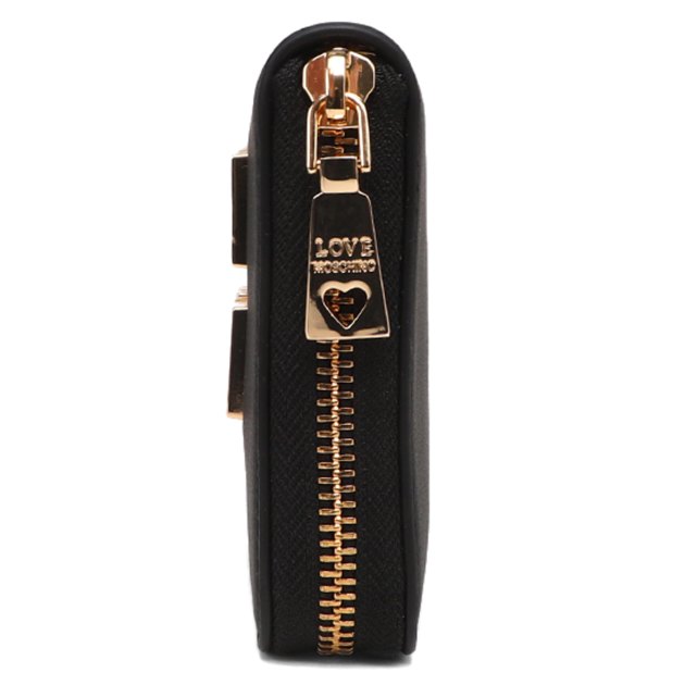 Женский кошелёк LOVE MOSCHINO SLG BOLD LOVE, Артикул JC5613PP SS24, черный | 3815579. Ракурс 2