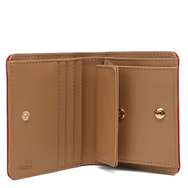 Женское портмоне LOVE MOSCHINO SLG SIGNATURE, Артикул JC5703PP, красный | 3815594. Ракурс 3