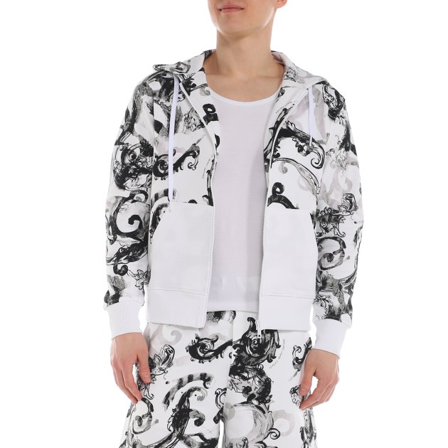 Мужская толстовка VERSACE JEANS COUTURE, Артикул 76GAI3Z1, белый | 3818634. Ракурс 2