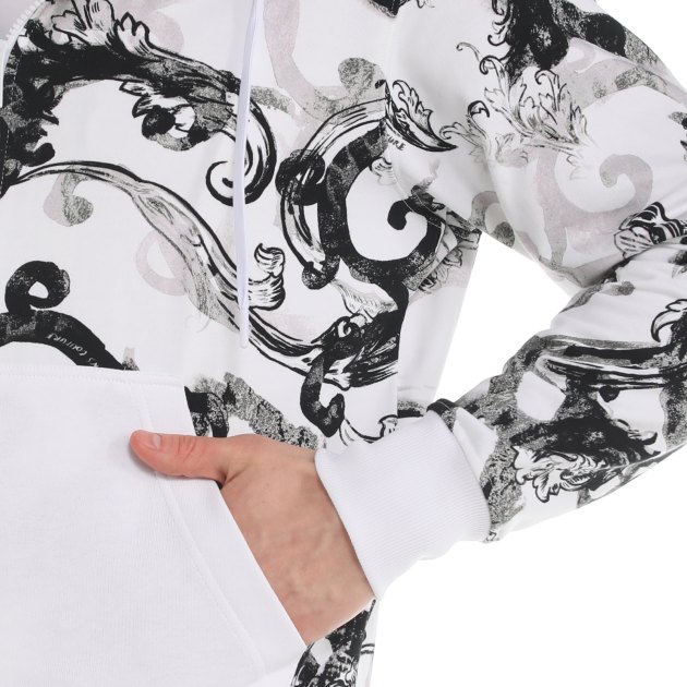 Мужская толстовка VERSACE JEANS COUTURE, Артикул 76GAI3Z1, белый | 3818634. Ракурс 4