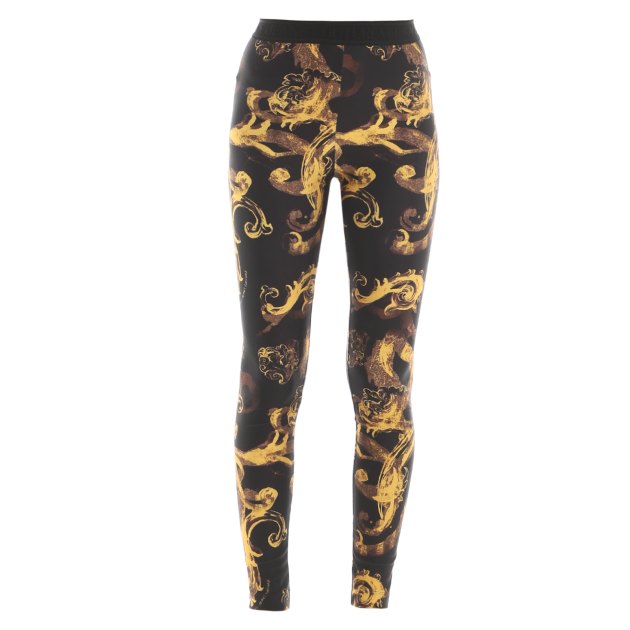 Женские легинсы VERSACE JEANS COUTURE, Артикул 76HAC101, черный | 3818683. Ракурс 2