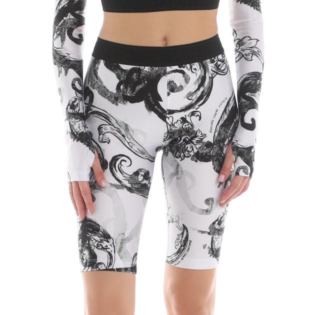 Женские велосипедки VERSACE JEANS COUTURE, Артикул 76HAC106, белый | 3818684. Ракурс 3