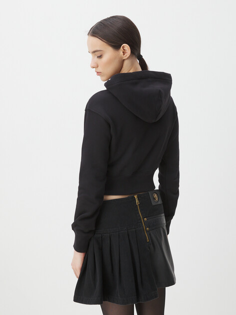 Женское худи VERSACE JEANS COUTURE, Артикул 76HAIT04, черный | 3818701. Ракурс 4