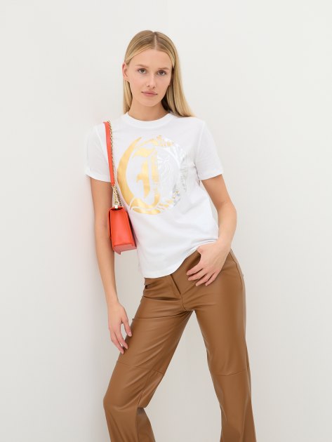 Женская футболка JUST CAVALLI, Артикул 76PAHG05, белый | 3819769. Ракурс 5