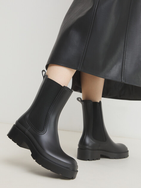 Женские резиновые ботинки TENDANCE, Артикул G3-3F2303030, черный | 3820006. Ракурс 2