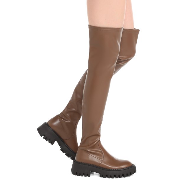 Ботфорты TENDANCE, Артикул CLF682T-01, серо-коричневый | 3828814. Ракурс 4