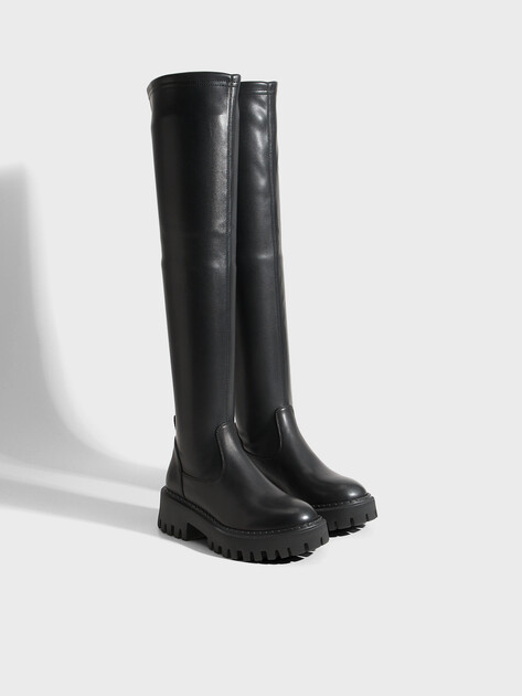 Женские ботфорты TENDANCE, Артикул CLF682T-02, черный | 3828865. Ракурс 3