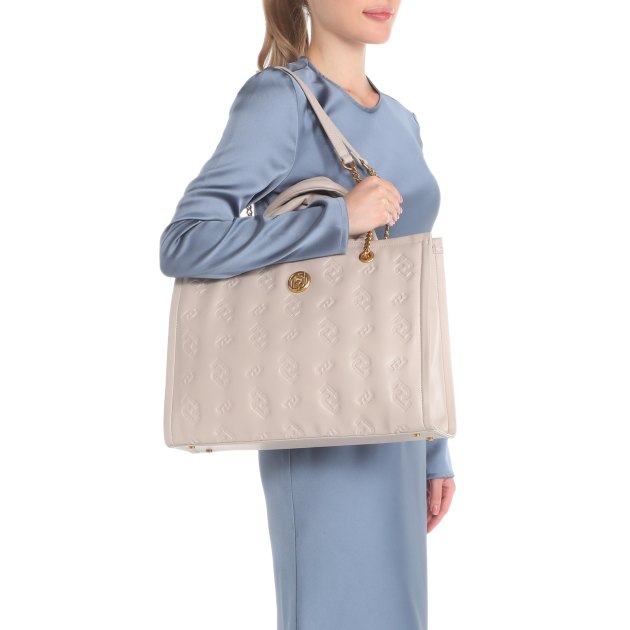 Женский тоут LIU∙JO, Артикул AF3042E0006, серо-бежевый | 3830948. Ракурс 1