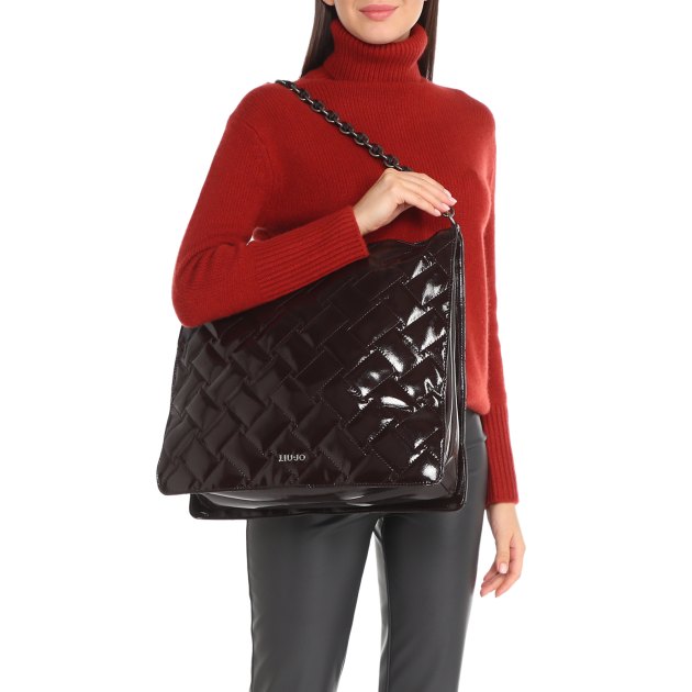 Женская сумка  LIU∙JO, Артикул AF3115E0004, темно-фиолетовый | 3831388. Ракурс 6