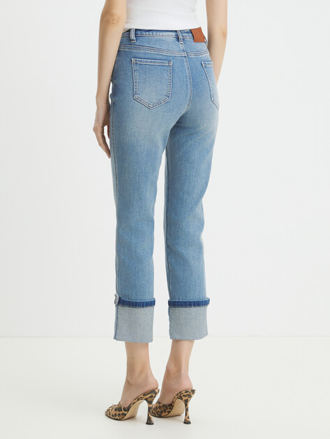Женские прямые джинсы MAISON DAVID, Артикул 23C110-1, светло-синий | 3836469. Ракурс 4