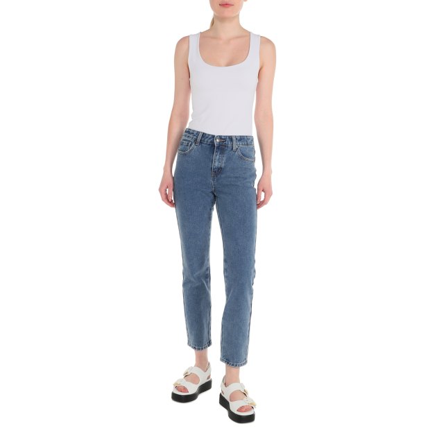 Женские джинсы мом MAISON DAVID, Артикул XS-038-2, серо-синий | 3836493. Ракурс 5