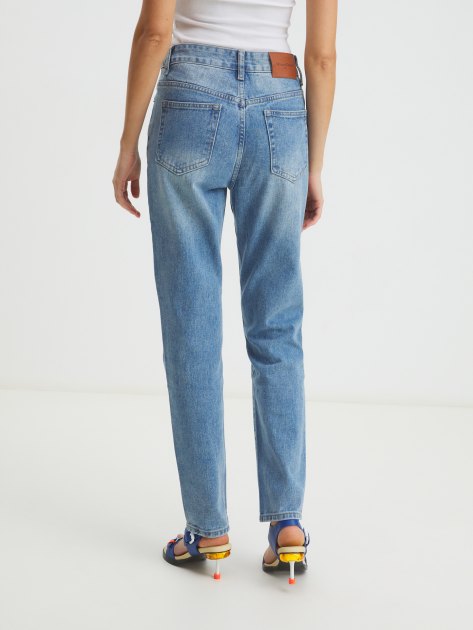 Женские джинсы мом MAISON DAVID, Артикул XS-097-2, светло-синий | 3836502. Ракурс 4