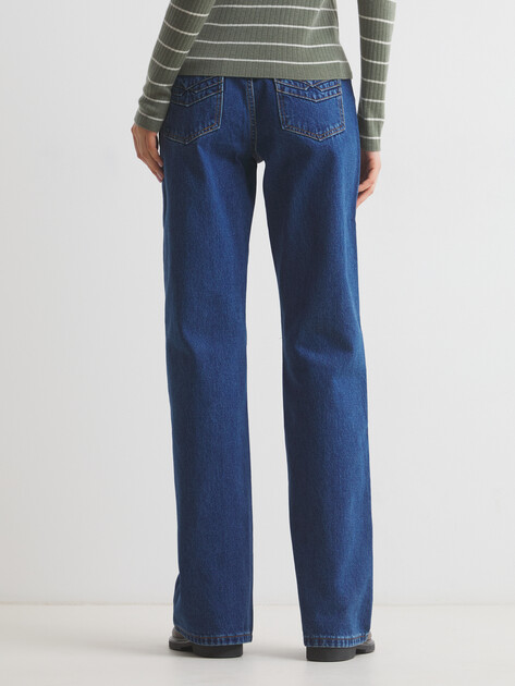 Женские прямые джинсы MAISON DAVID, Артикул XS-066, синий | 3836517. Ракурс 4