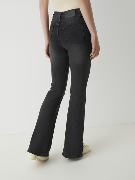 Женские джинсы клеш MAISON DAVID, Артикул XS046/KF051-2, темно-серый | 3836534. Ракурс 4