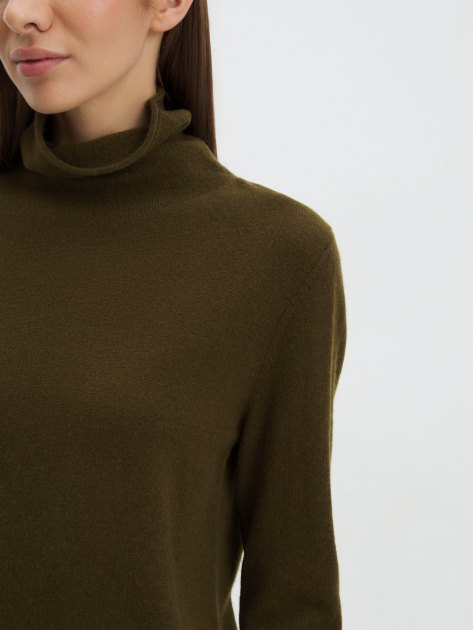 Женская водолазка MAISON DAVID, Артикул NZ2806, темный хаки | 3839235. Ракурс 3
