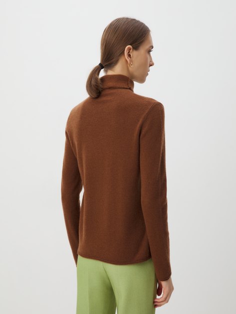Женская водолазка MAISON DAVID, Артикул NZ2806, коричневый | 3839236. Ракурс 4