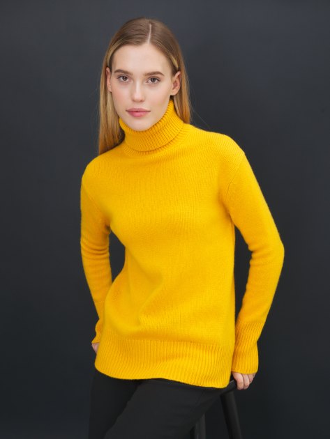 Женский свитер MAISON DAVID, Артикул MLY2303, лимонный | 3841758. Ракурс 5