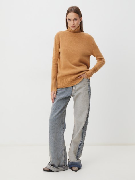 Женский свитер MAISON DAVID, Артикул MLY2303, светло-коричневый | 3841762. Ракурс 2