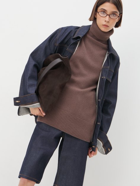 Женский свитер MAISON DAVID, Артикул MLY2303, коричневый | 3841767. Ракурс 5