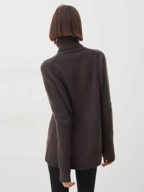 Женский свитер MAISON DAVID, Артикул MLY2303, темно-коричневый | 3841769. Ракурс 4