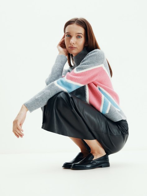 Женский свитер MAISON DAVID, Артикул MLY2305-2, серый | 3841774. Ракурс 5