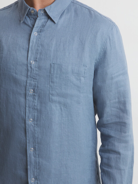 Мужская рубашка MAISON DAVID, Артикул 2120-1, сине-серый | 3842625. Ракурс 3
