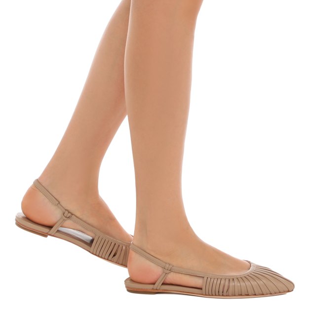 Балетки с открытой пяткой (слинг-бэк) TENDANCE, Артикул YS-38030S-X1, темно-бежевый | 3843330. Ракурс 4 Балетки с открытой пяткой (слинг-бэк) TENDANCE, Артикул YS-38030S-X1, темно-бежевый | 3843330. Ракурс 4