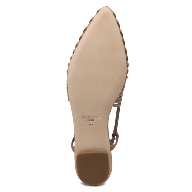 Балетки с открытой пяткой (слинг-бэк) TENDANCE, Артикул YS-38030S-X1, темно-бежевый | 3843330. Ракурс 3