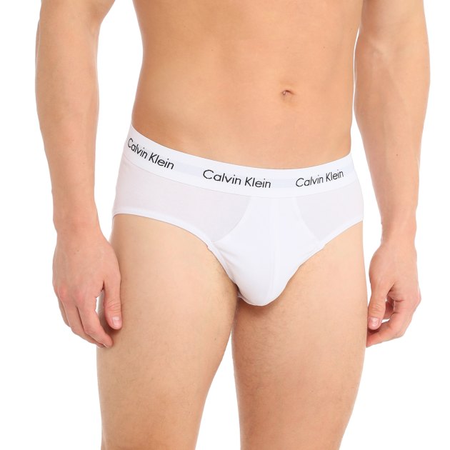 Мужские трусы 3 шт. CALVIN KLEIN 3P HIP BRIEF, Артикул 0000U2661G, белый | 3844983. Ракурс 3