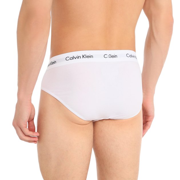 Мужские трусы 3 шт. CALVIN KLEIN 3P HIP BRIEF, Артикул 0000U2661G, белый | 3844983. Ракурс 2