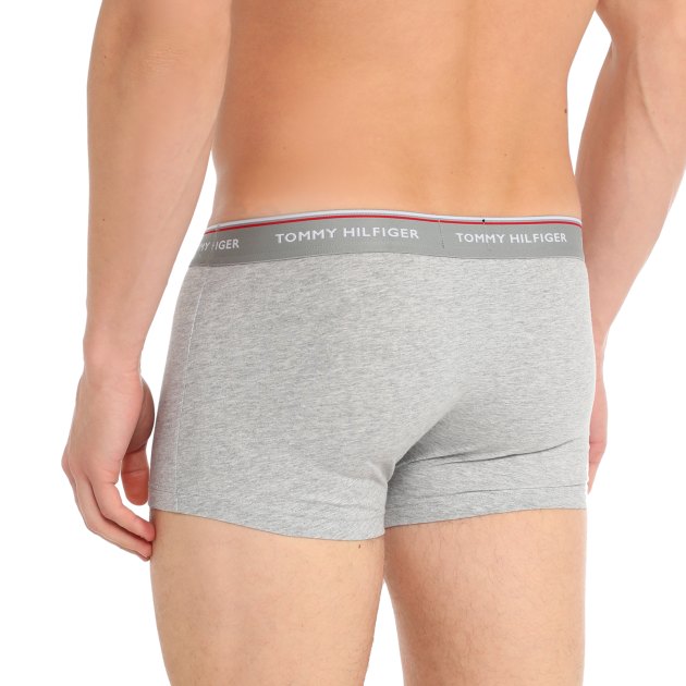 Мужские трусы 3 шт. TOMMY HILFIGER 3P LR TRUNK, Артикул 1U87903841, мультицвет | 3845501. Ракурс 6