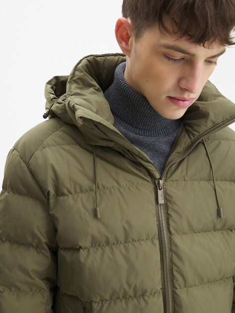 Мужской пуховик MAISON DAVID, Артикул MLY230424, хаки | 3845763. Ракурс 3