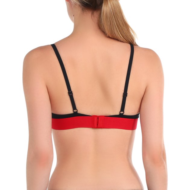 Женский бюстгальтер TOMMY JEANS TRIANGLE BRALETTE UNLINED, Артикул UW0UW02721, темно-синий | 3846542. Ракурс 2