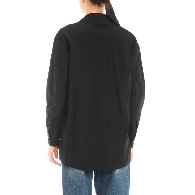 Женская рубашка GUESS DEANA LONG SHIRT, Артикул V4RH00WO081, черный | 3847570. Ракурс 4