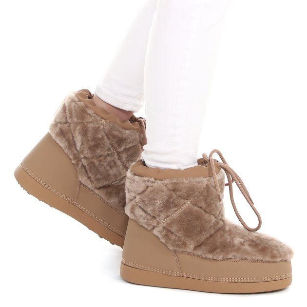 Женские угги TENDANCE, Артикул AJ1511-6-2, светло-бежевый | 3847996. Ракурс 4 Женские угги TENDANCE, Артикул AJ1511-6-2, светло-бежевый | 3847996. Ракурс 4