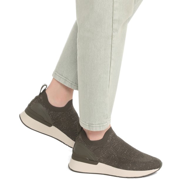 Женские кроссовки-носки TAMARIS, Артикул 1-1-24704-41 (K), темно-зеленый | 3849095. Ракурс 4