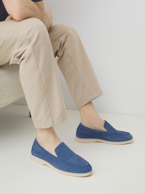 Мужские лоферы TENDANCE, Артикул YS-M2299-X01A, серо-голубой | 3849382. Ракурс 2