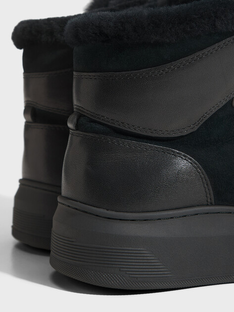 Женские высокие кеды TENDANCE, Артикул HC2137-47, черный | 3850956. Ракурс 4