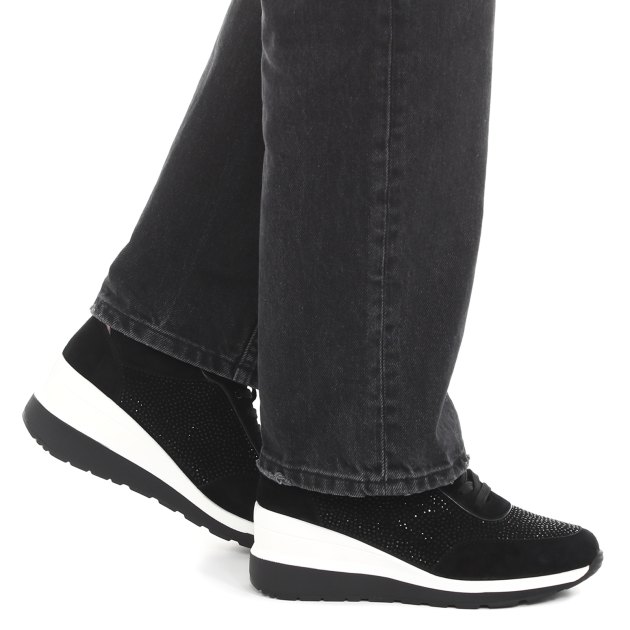 Женские кроссовки на танкетке TENDANCE, Артикул HC17307-20, черный | 3850974. Ракурс 4