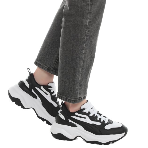 Женские кроссовки PUMA Cilia Wedge, Артикул 393915, белый | 3857101. Ракурс 4