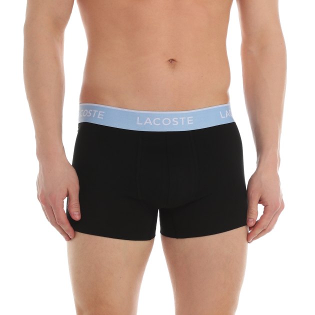 Мужские трусы 3 шт. LACOSTE 5H3401, Артикул 5H3401, черный | 3859558. Ракурс 4
