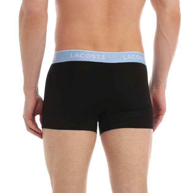 Мужские трусы 3 шт. LACOSTE 5H3401, Артикул 5H3401, черный | 3859558. Ракурс 5