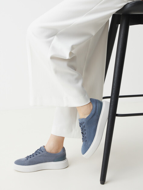 Женские кеды TENDANCE, Артикул SX9478-12, серо-синий | 3860445. Ракурс 2