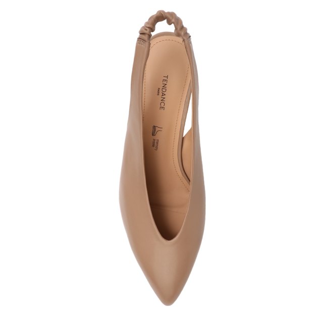 Женские туфли с открытой пяткой (слингбэк) TENDANCE, Артикул GLC3856-02, бежевый | 3861666. Ракурс 2