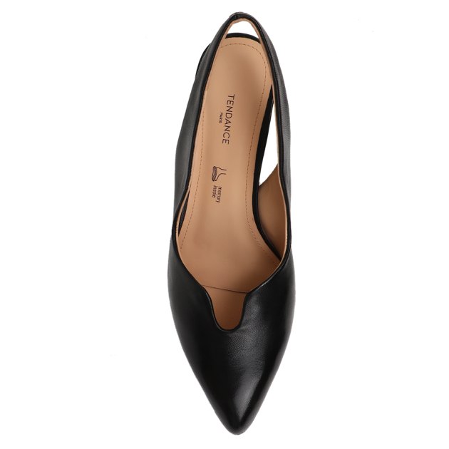 Женские туфли с открытой пяткой (слинг-бэк) TENDANCE, Артикул GLC3856-03, черный | 3861676. Ракурс 2
