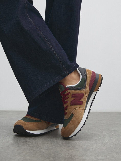 Кроссовки NEW BALANCE 574, Артикул U574, серо-бежевый | 3865125. Ракурс 6