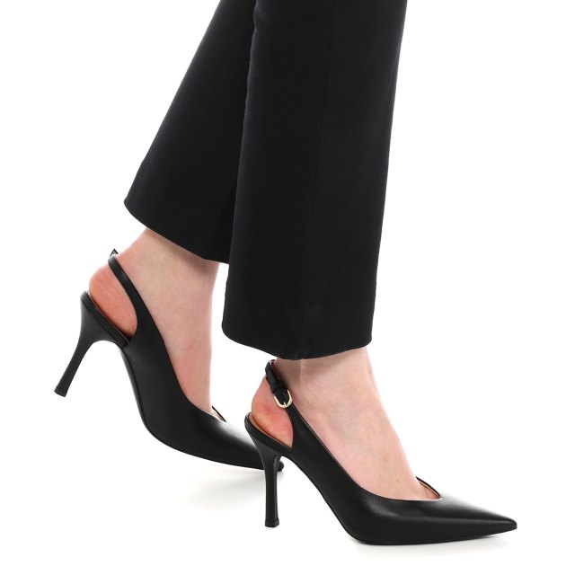 Женские туфли с открытой пяткой (слинг-бэк) FURLA FURLA CORE, Артикул YH97FCD, черный | 3868362. Ракурс 4